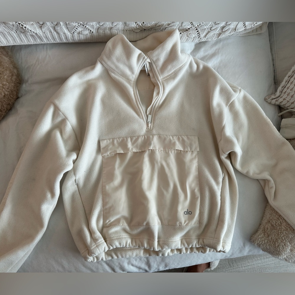 Alo Yoga Cream Quarter-Zip